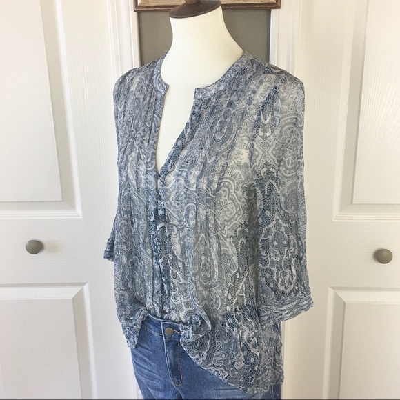 Paisley Print  Boho Tunic By Joie - Picture 3 of 8